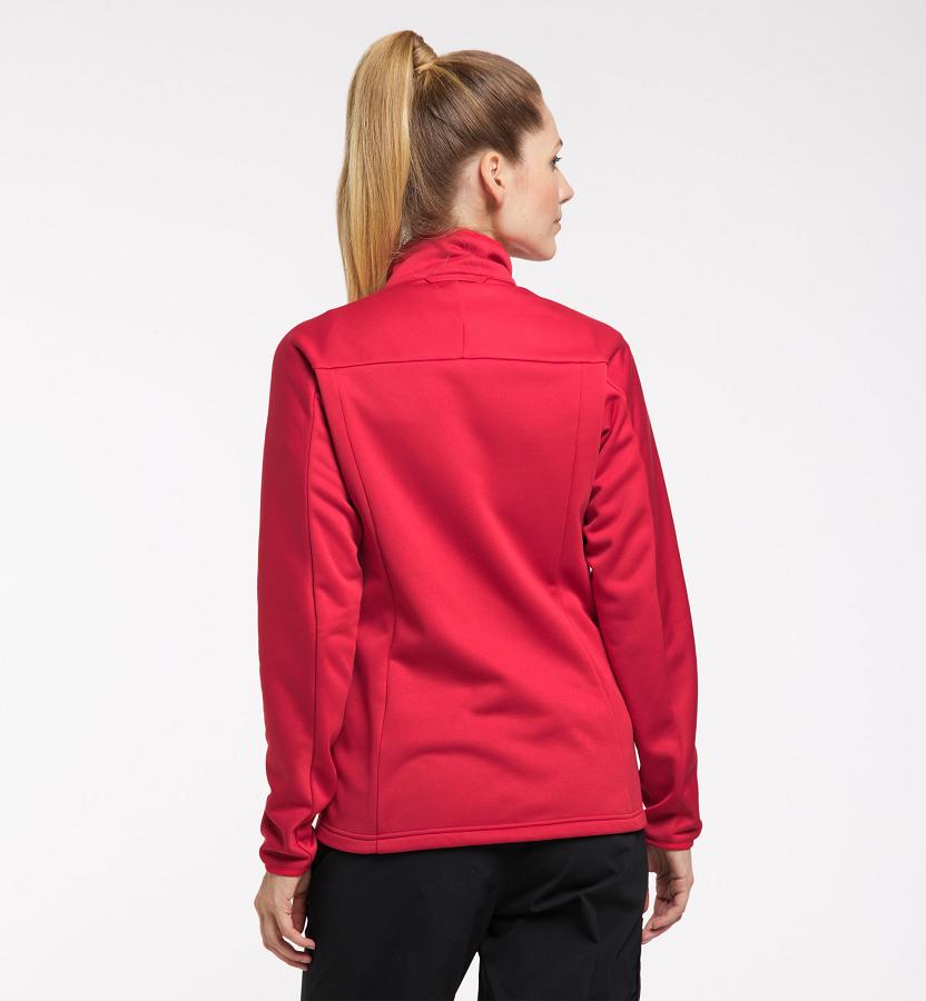 Haglöfs Womens Frost Mid Layer Red New Zealand 08439QDOJ